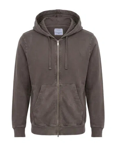 Crossley Man Sweatshirt Taupe Size L Cotton In Gray