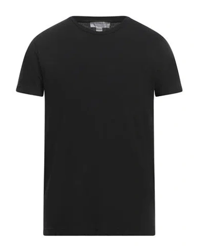 Crossley Man T-shirt Black Size L Cotton, Cashmere