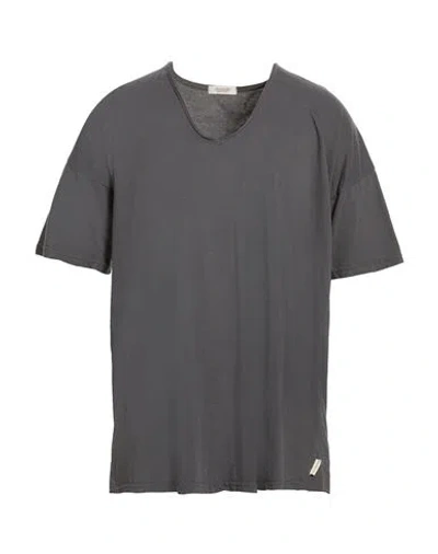 Crossley Man T-shirt Charcoal Size Xl Cotton In Gray