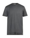 Crossley Man T-shirt Charcoal Size Xxl Cotton In Grey