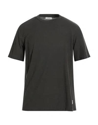 Crossley Man T-shirt Charcoal Size Xxl Cotton, Cashmere In Black