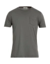 Crossley Man T-shirt Charcoal Size Xxl Cotton In Gray