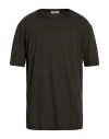 Crossley Man T-shirt Charcoal Size Xxl Cotton In Black