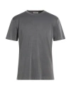 Crossley Man T-shirt Charcoal Size Xxl Cotton In Gray
