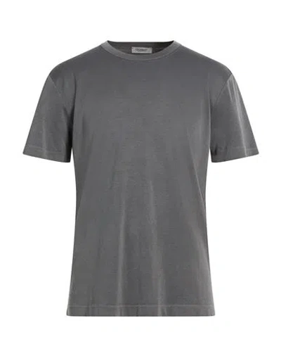 Crossley Man T-shirt Charcoal Size Xxl Cotton In Gray