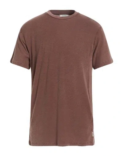 Crossley Man T-shirt Chocolate Brown Size Xl Cotton, Cashmere
