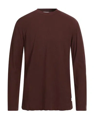 Crossley Man T-shirt Chocolate Brown Size Xl Cotton, Cashmere