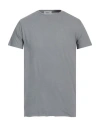 Crossley Man T-shirt Grey Size Xl Cotton, Linen In Grey