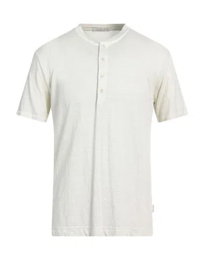 Crossley Man T-shirt Ivory Size L Linen, Elastane In White