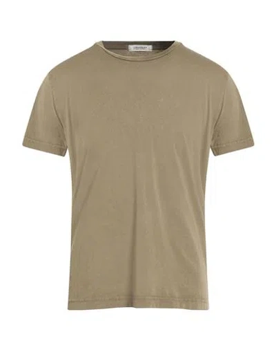 Crossley Man T-shirt Khaki Size Xxl Cotton In Nude