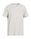 Crossley Man T-shirt Light Grey Size Xxl Cotton In Gray