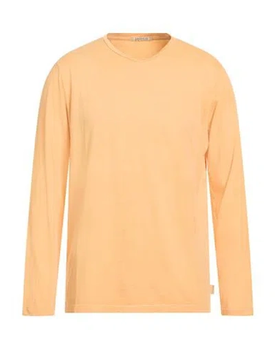 Crossley Man T-shirt Mandarin Size Xl Cotton In Orange