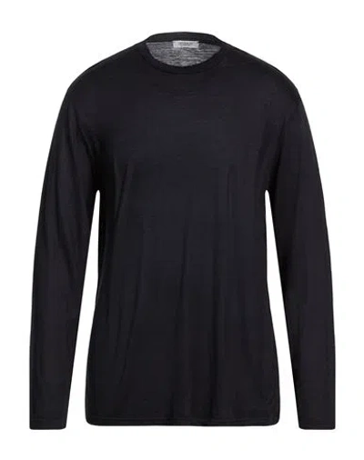 Crossley Man T-shirt Midnight Blue Size 3xl Virgin Wool In Black