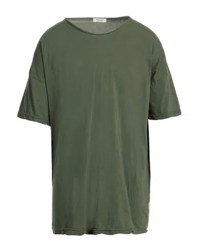 Crossley Man T-shirt Military Green Size 3xl Cotton In Multi