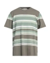 Crossley Man T-shirt Military Green Size Xl Cotton In Green
