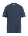 Crossley Man T-shirt Navy Size Xxl Cotton, Cashmere In Blue