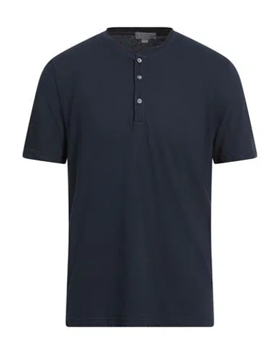 Crossley Man T-shirt Navy Size Xxl Cotton, Cashmere In Blue