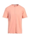 Crossley Man T-shirt Salmon Pink Size Xl Cotton In Salmon Pink