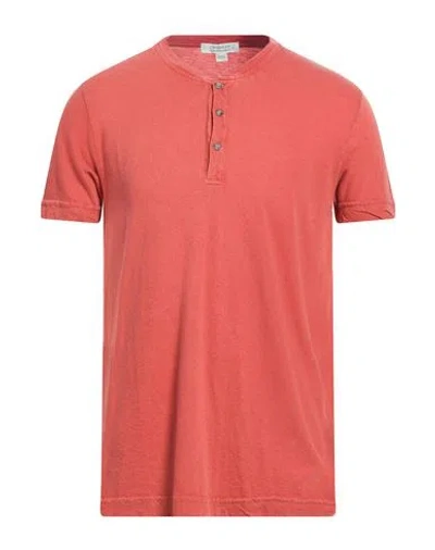 Crossley Man T-shirt Salmon Pink Size Xl Cotton, Cashmere In Red