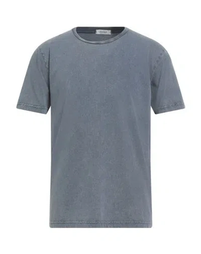 Crossley Man T-shirt Slate Blue Size Xl Cotton