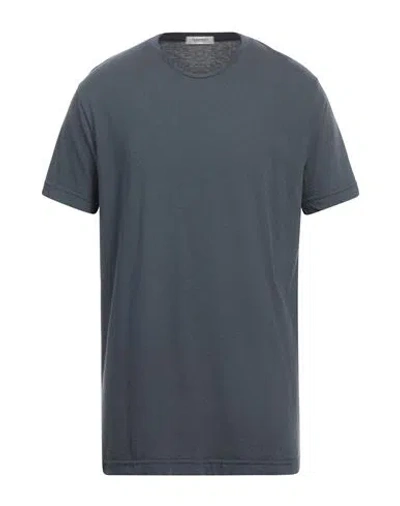 Crossley Man T-shirt Slate Blue Size Xxl Cotton, Cashmere In Blue