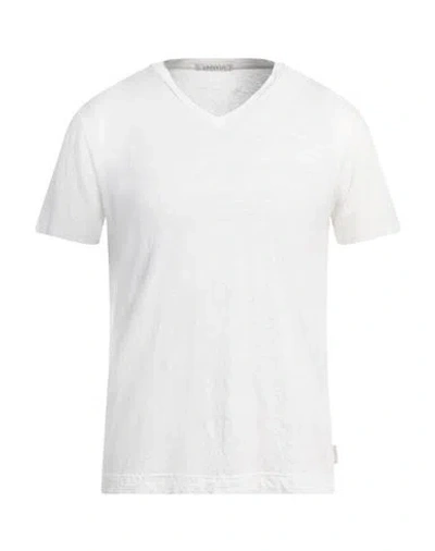 Crossley Man T-shirt White Size Xxl Linen, Elastane
