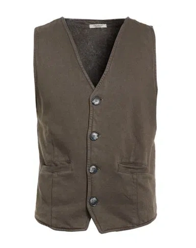 Crossley Man Tailored Vest Chocolate Brown Size Xl Cotton