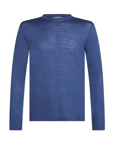 Crossley Man T-shirt Azure Size Xxl Virgin Wool In Blue