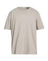 Crossley Man T-shirt Beige Size Xxl Cotton In Metallic