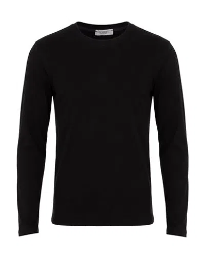 Crossley Man T-shirt Charcoal Size L Cotton In Black