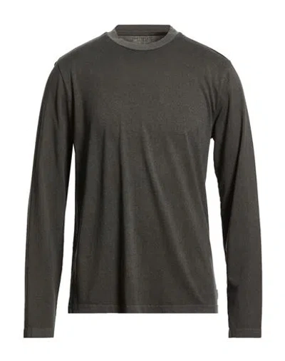 Crossley Man T-shirt Charcoal Size L Paper Yarn, Elastane In Gray