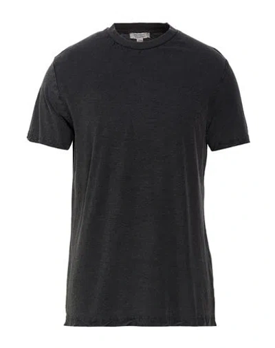 Crossley Man T-shirt Charcoal Size M Cotton, Cashmere In Gray