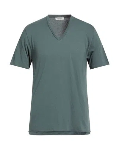 Crossley Man T-shirt Dark Green Size S Cotton In Blue