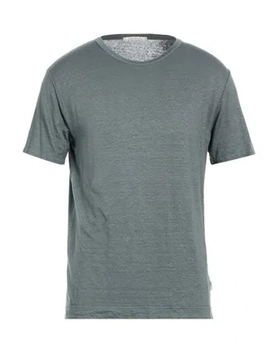 Crossley Man T-shirt Grey Size Xxl Linen, Elastane In Gray