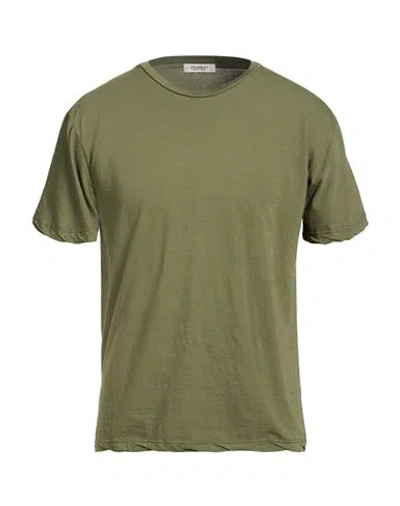 Crossley Man T-shirt Khaki Size Xl Cotton In Green