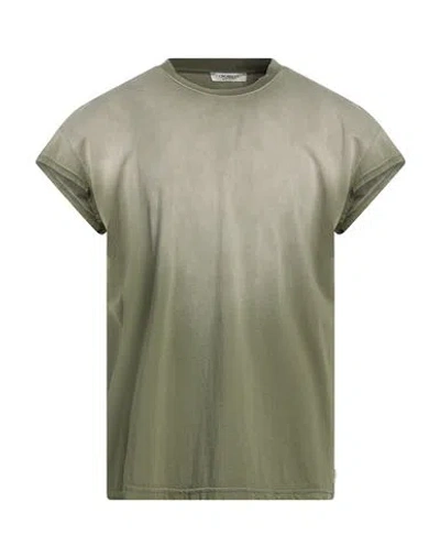 Crossley Man T-shirt Military Green Size L Cotton In Gray