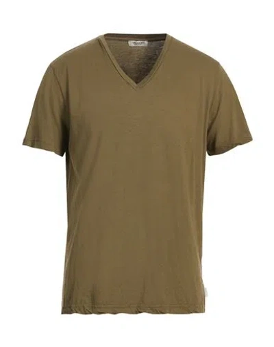 Crossley Man T-shirt Military Green Size L Cotton