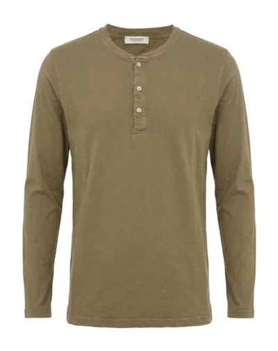 Crossley Man T-shirt Military Green Size L Cotton