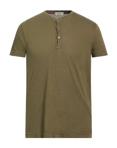 Crossley Man T-shirt Military Green Size Xxl Cotton, Cashmere In Multi
