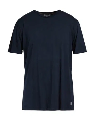 Crossley Man T-shirt Navy Size L Cotton In Blue