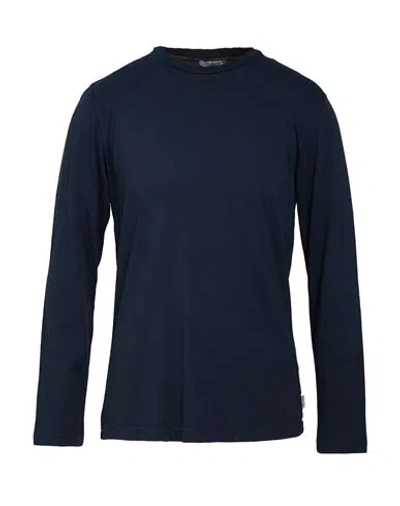 Crossley Man T-shirt Navy Size M Cotton In Blue