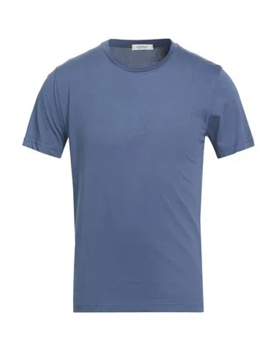 Crossley Man T-shirt Navy Size M Cotton In Blue