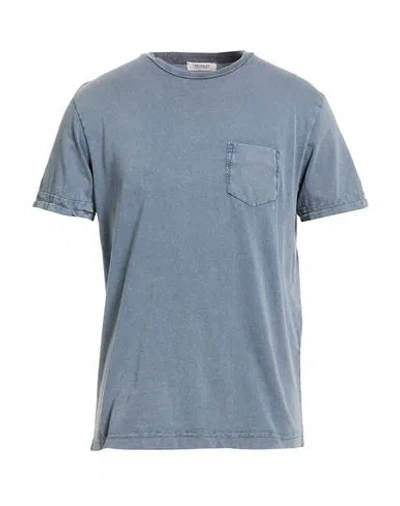 Crossley Man T-shirt Slate Blue Size Xl Cotton