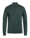 Crossley Man Turtleneck Dark Green Size Xl Virgin Wool In Orange