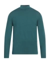 Crossley Man Turtleneck Deep Jade Size L Virgin Wool In Green