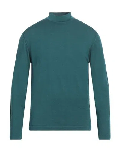 Crossley Man Turtleneck Deep Jade Size L Virgin Wool In Green