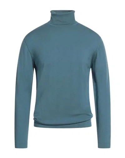 Crossley Man Turtleneck Pastel Blue Size L Wool