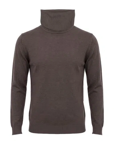 Crossley Man Turtleneck Taupe Size S Virgin Wool In Brown