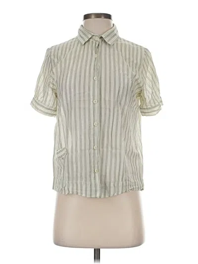 Pre-owned Crossley Short Sleeve Blouse In Silver