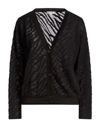 Crossley Woman Cardigan Black Size S Cotton, Linen, Polyamide